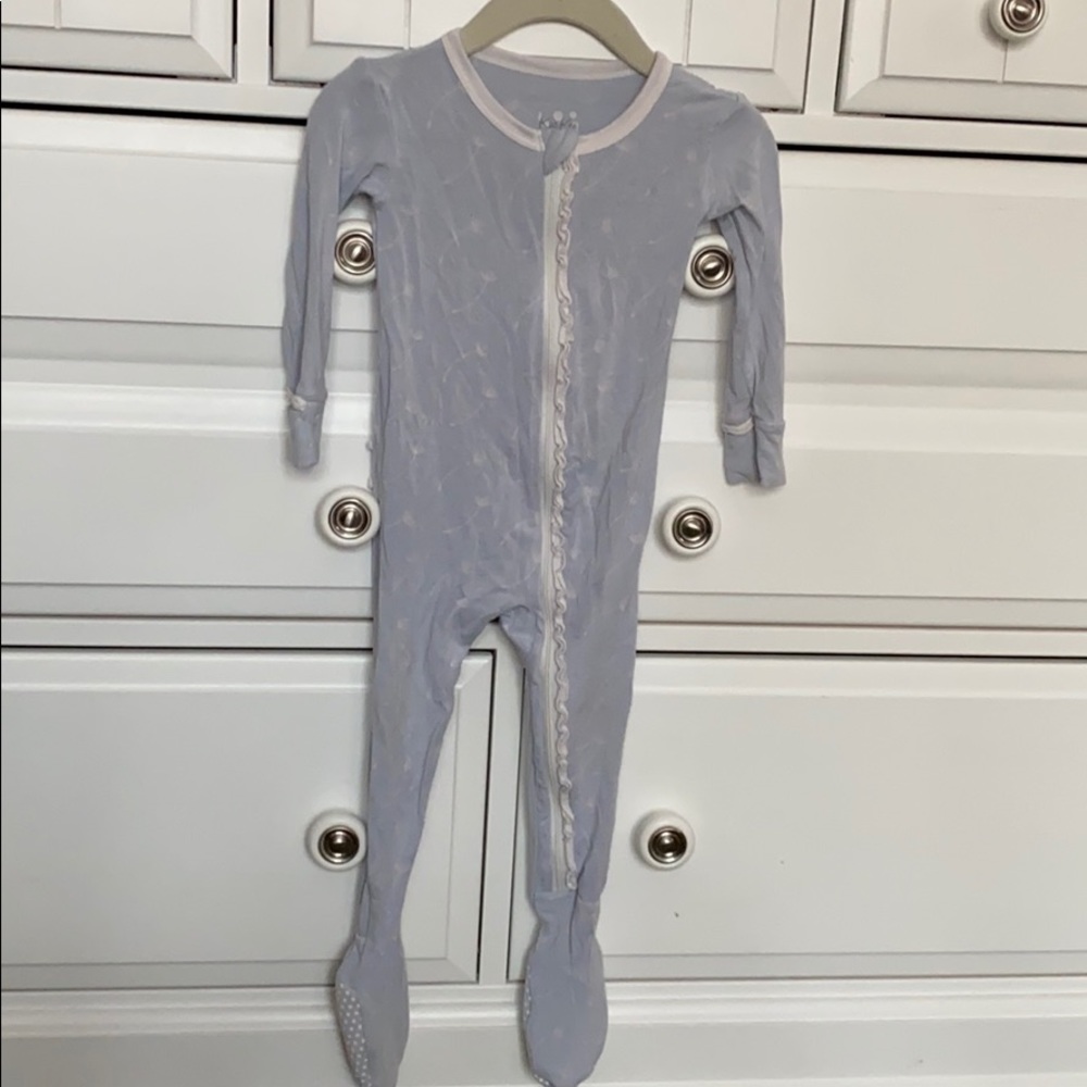 KicKee Pants ruffled zip footie 9-12 months